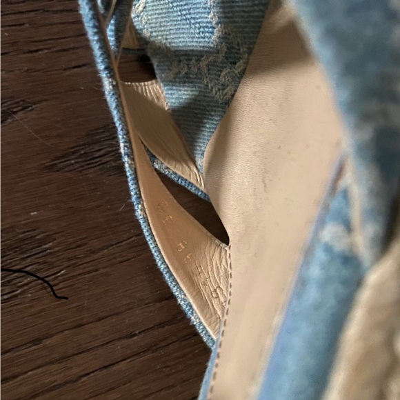 Gucci Denim Wedge Sandals - Picture 2 of 3